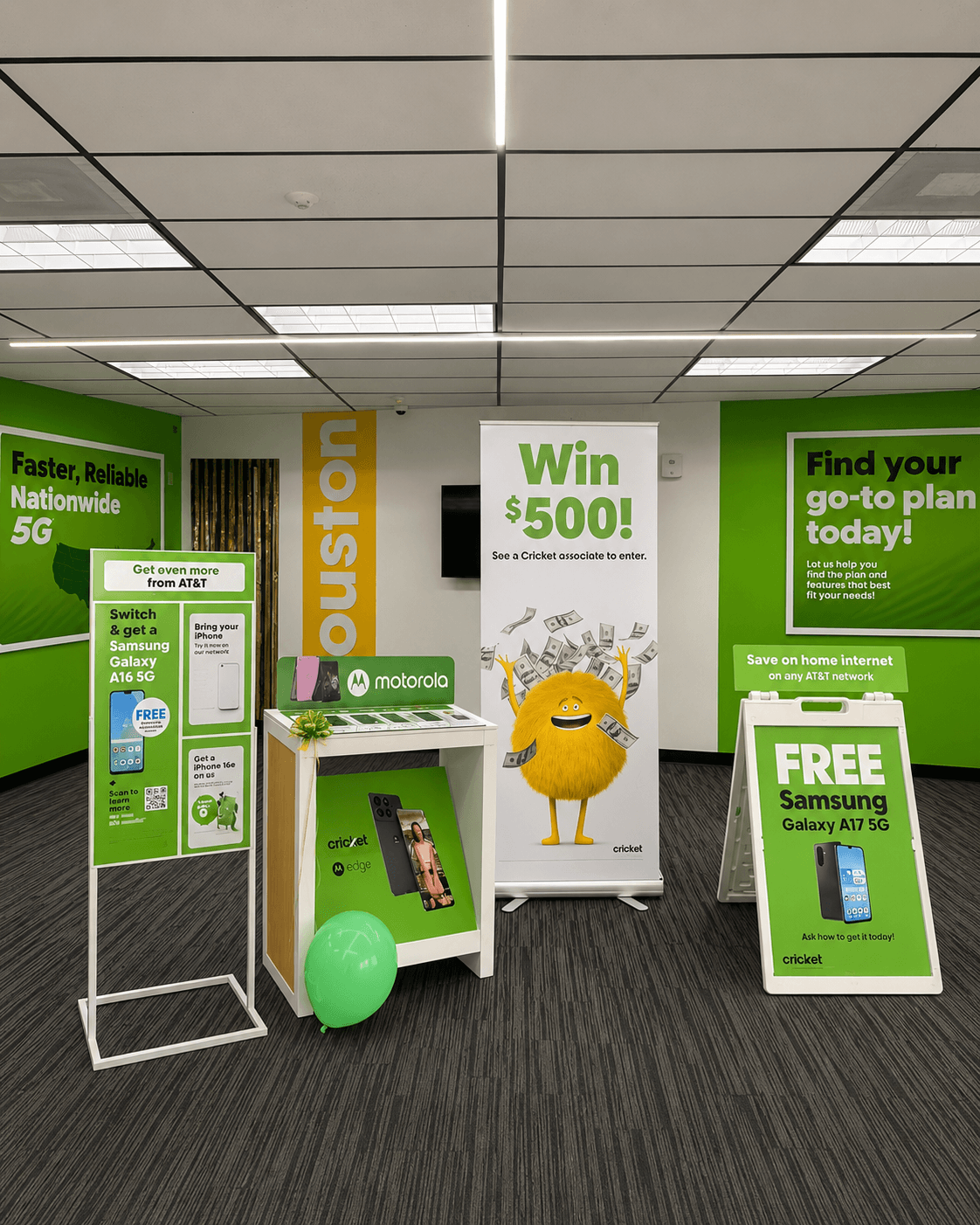 Cricket Wireless showroom interior